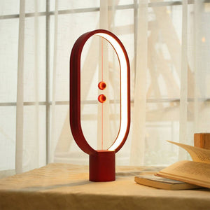 Balance Lamp Ellipse Magnetic Switch Warm Eye-Care LED Lamp, Night Lamp, Table Lamp, Decoration for Bedroom
